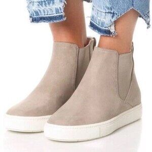 Vince Newlyn Suede Leather Ankle Height High Top Pull On Shoes Size 8M
